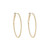 Slim White Diamond Pave Oval Hoops, tf House - Diamonds, tomfoolery
