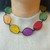 Multi Resin Walnut Necklace, Abra Couture, tomfoolery