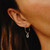 Silver Aquamarine Drop Hoop Earrings, tf House Reverie, tomfoolery