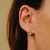 Gold Aquamarine Huggie Hoops, tf House Reverie, tomfoolery