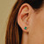 Silver Emerald Studs, tf House - Reverie, tomfoolery