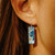 Resin Coated Rectangular Drop Earrings in Sky Blue, Leigh Patterson, tomfoolery