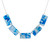 Resin Coated Rectangle Statement Necklace in Sky Blue, Leigh Patterson, tomfoolery