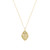 Gold Xochipilli Love Goddess Heart Necklace, Aili Jewellery, tomfoolery