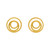 Silver Triple Circle Studs, Tezer, tomfoolery