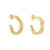 Gold Triple Layered Hoops, Tezer, tomfoolery
