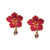 Hibiscus Pearl Beaded Earrings Olivia Dar, tomfoolery