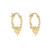 Gold Pebble Hoops, tf House - Pebble, tomfoolery London