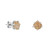 Silver Pebble Round Rutilated Quartz Studs, tf House - Pebble, tomfoolery London