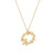 Gold Pebble Halo Pendant, tf House - Pebble, tomfoolery London