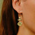 Gold Pebble Prehnite Balance Drop Earrings, tf House - Pebble, tomfoolery London