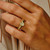 Gold Pebble Prehnite Balance Ring, tf House - Pebble, tomfoolery London
