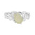 Silver Pebble Prehnite Balance Ring, tf House - Pebble, tomfoolery