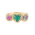 Trilogy Emerald Heart Art Ring, Leto Lama, tomfoolery London