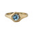 Aquamarine Faceted Signet Ring, Maria Manola, tomfoolery