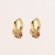 Karma Hoop Earrings in Pink, Fuchsia & Purple, Be Maad, tomfoolery