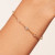 Sitara White Zircon Chain Bracelet, Be Maad, tomfoolery
