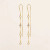 Sitara White Zircon Threader Earrings, Be Maad, tomfoolery