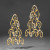 Solanales Gold Crystal Large Chandelier Earrings, Alexis Bittar, tomfoolery