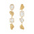 Sami White Sapphire Drop Earrings, Loveness Lee, tomfoolery