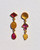Chalcedony Three Charm Moving Drop Earrings, Grainne Morton, tomfoolery