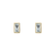 SOLO Bezel Aquamarine Studs, tf House - Infinite, tomfoolery