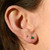 SOLO Bezel Blue Sapphire Studs, tf House - Infinite, tomfoolery