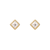 SOLO Bezel Morganite Studs, tf House - Infinite, tomfoolery