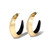 Gold Luminous Lucite Edged Hoops, Alexis Bittar, tomfoolery