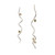 One-Of-A-Kind Corkscrew Willow Earrings, Issy White, tomfoolery