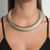White Gold Metallic Bern Necklace, Maison 203, tomfoolery