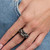 Gunmetal Metallic Magna Ring, Maison 203, tomfoolery