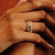 Green Sapphire Tapered Woven Ring, Rosalyn Faith, tomfoolery