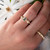 Gea Green Sapphire Three Stone Ring, Maria Manola, tomfoolery
