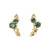 One-Of-A-Kind Dryad Teal Sapphire Studs, Irena Chmura, tomfoolery