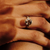 One-Of-A-Kind White Gold & Champagne Zircon Ring, Shimara Carlow, tomfoolery