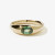 Claude Gold Ring with Green Sapphire, Meadowlark, tomfoolery