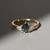 TRIO Pear Cut Green Sapphire & Diamond Three Stone Ring, tf house - Infinite, tomfoolery