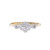 Diamond Gold & Platinum Engraved Milgrain Ring, Preloved, tomfoolery 