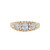 Antique Aquamarine & Diamond Arch Ring 