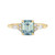 Eugenie Teal Octagon Sapphire & Diamond Ring, tf House - Art Echo, tomfoolery