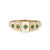 Yellow Gold & Star Set Emerald Ring, Preloved, tomfoolery 