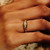 Antique Yellow Gold Five Diamond Ring, Preloved, tomfoolery 