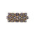 Teal Colour Change Sapphire triple Row Ring, Preloved, tomfoolery 