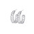 Coral Silver Hoops, Alice Clarke, tomfoolery