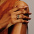 One-Of-A-Kind Green Sapphire & Emerald Tiara Ring, tf House - Bands, tomfoolery