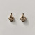 Small Gold Heart Drop Earrings, Annika Inez, tomfoolery