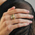 Mixed Silver & Gold Wide Spinning Ring