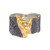 Oxidised Silver & Diamond Rustic Wide Ring, Eva Stone, tomfoolery