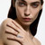 Gold Clear Crystal Sharp Alien Ring, Alan Crocetti, tomfoolery